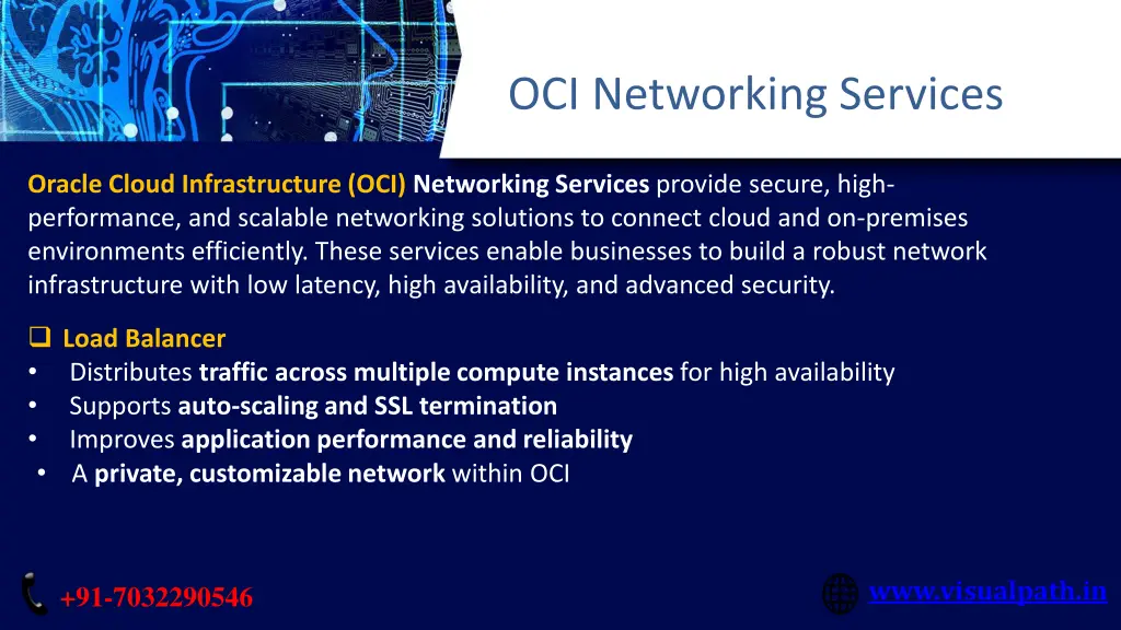 oci networking services