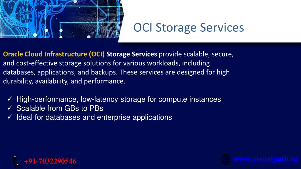 oci storage services