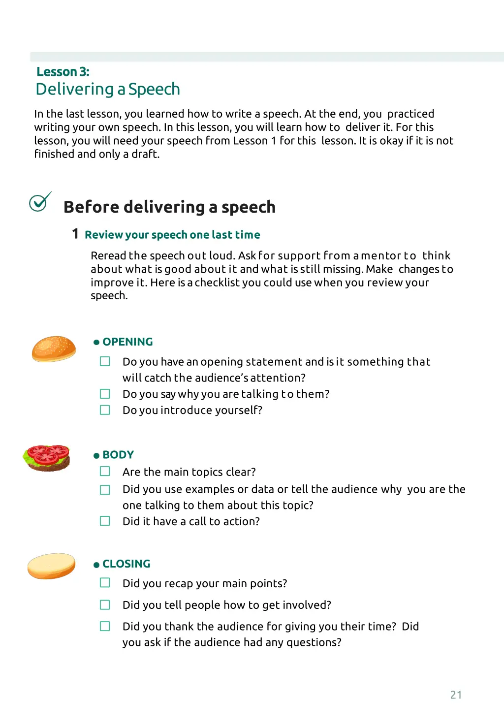 lesson 3 delivering a speech 1
