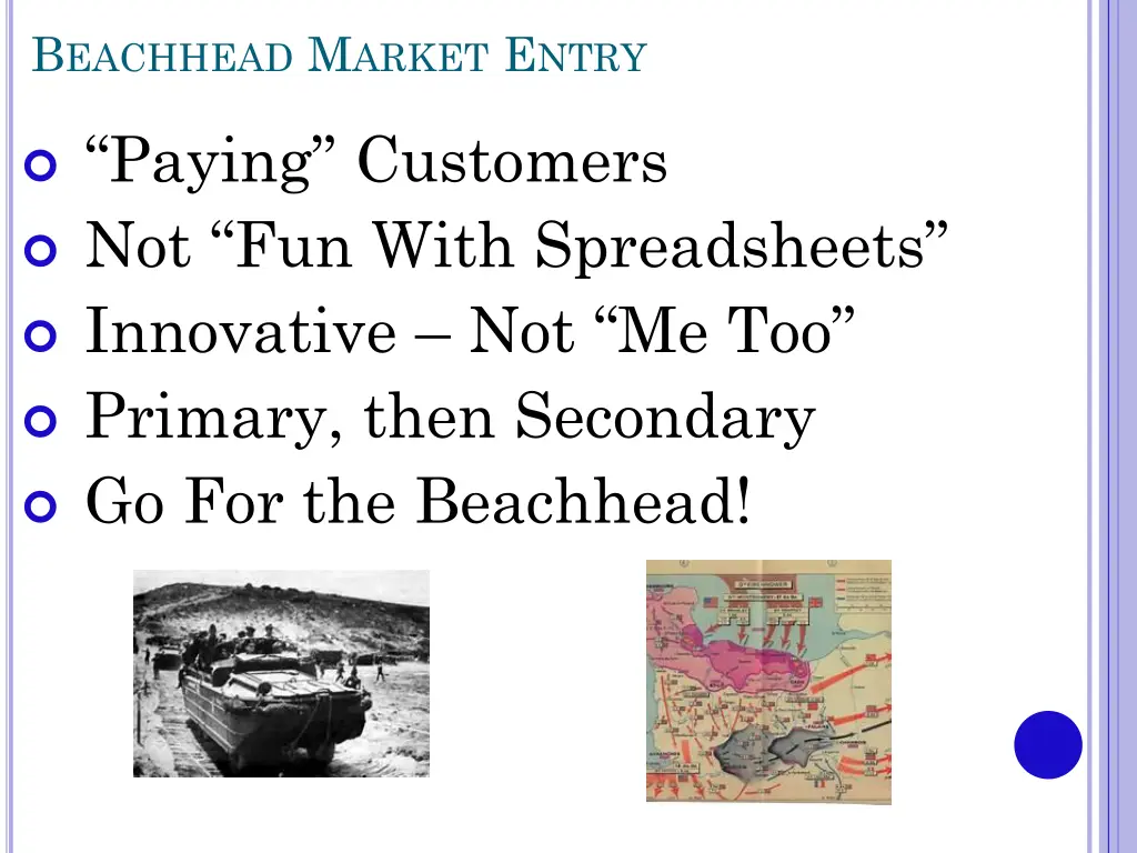 b eachhead m arket e ntry