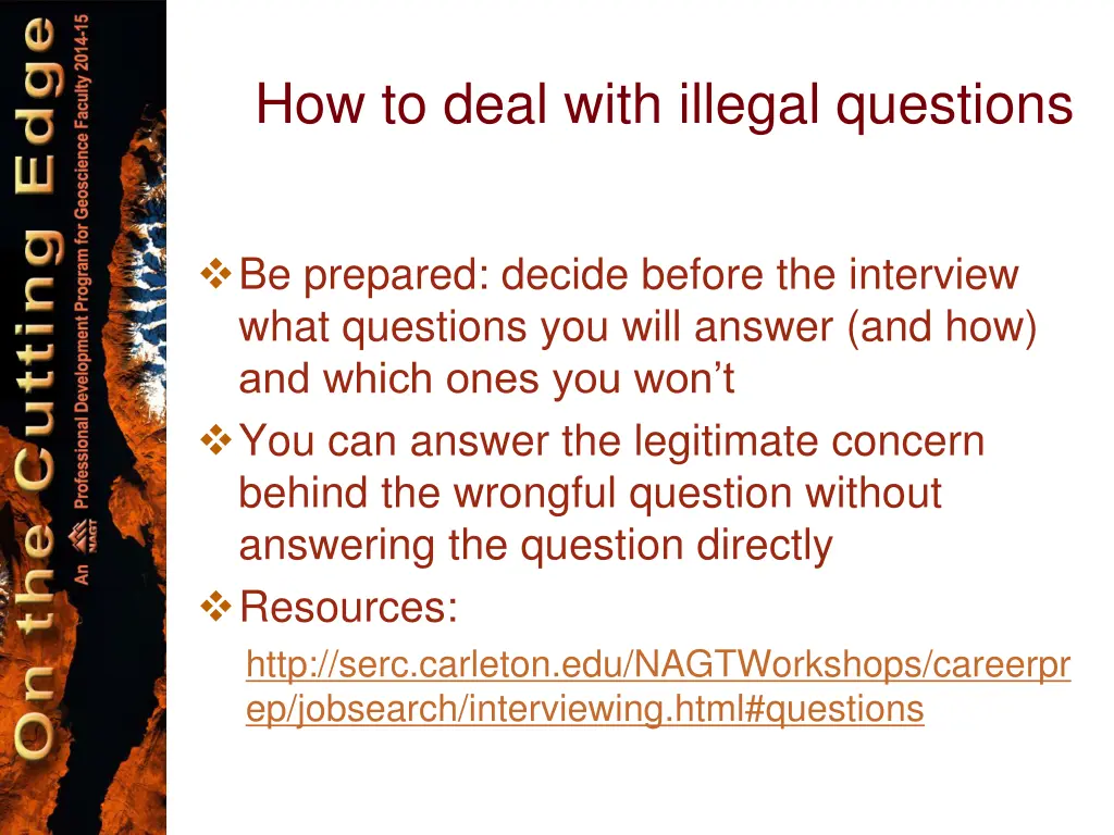 how to deal with illegal questions 1