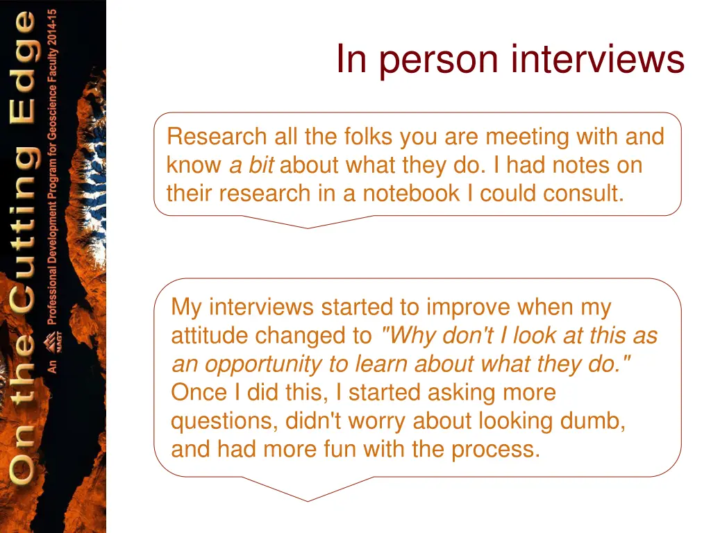 in person interviews 1