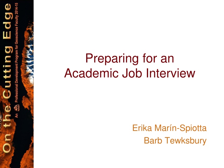 preparing for an academic job interview