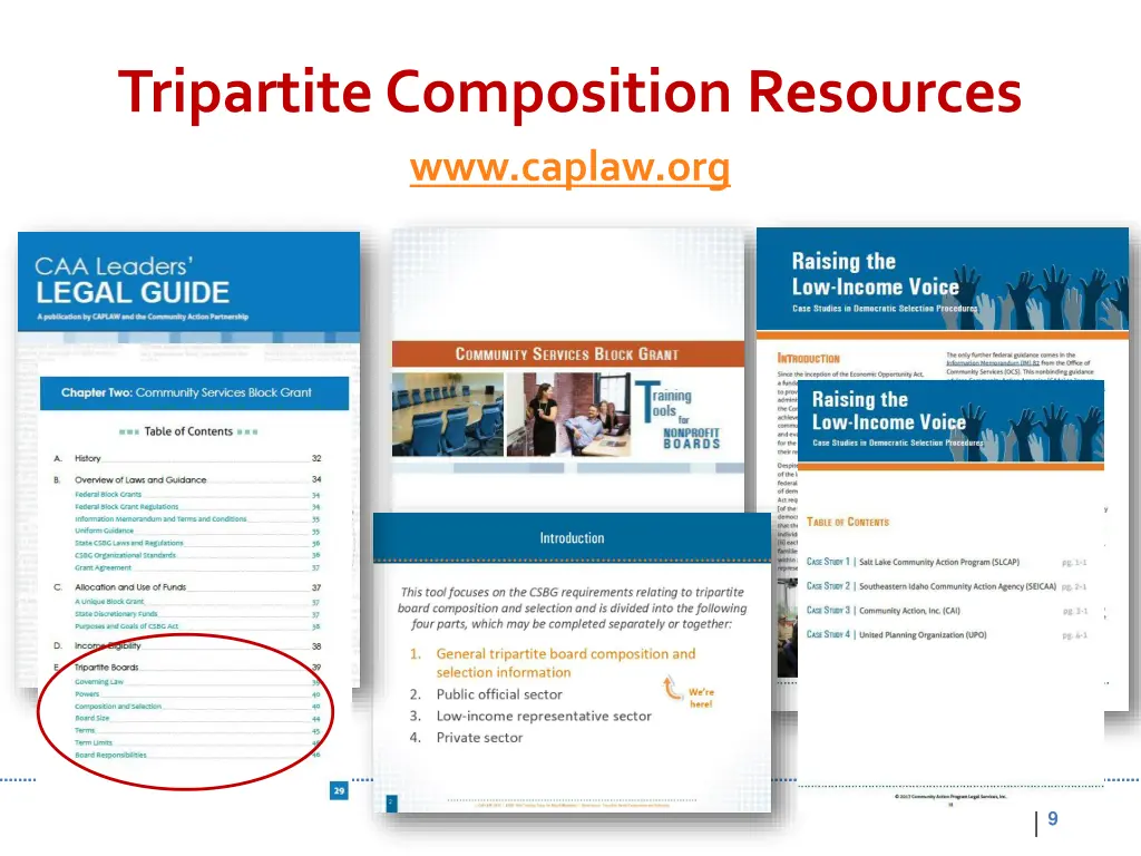 tripartite composition resources www caplaw org