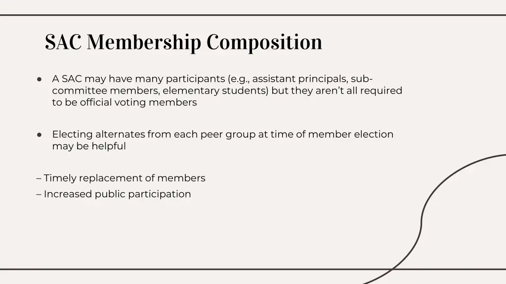 sac membership composition 1