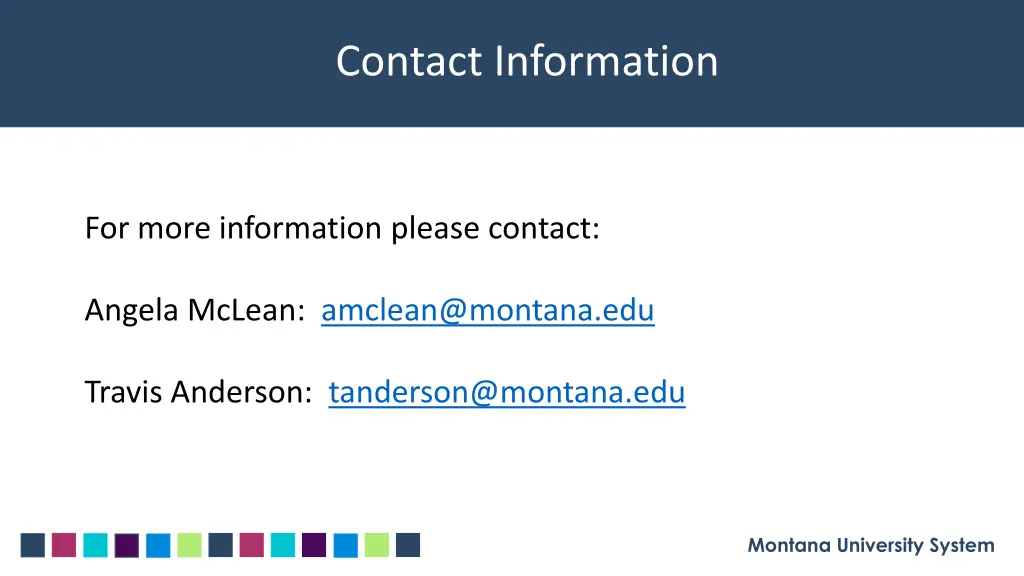 contact information