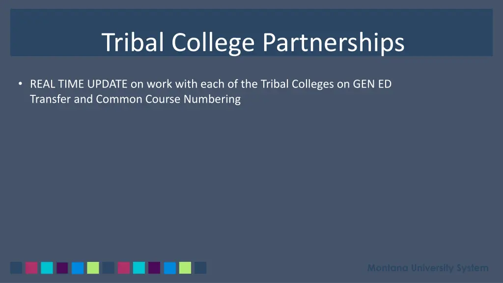 tribal college partnerships