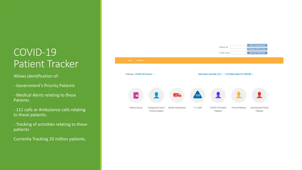 covid 19 patient tracker