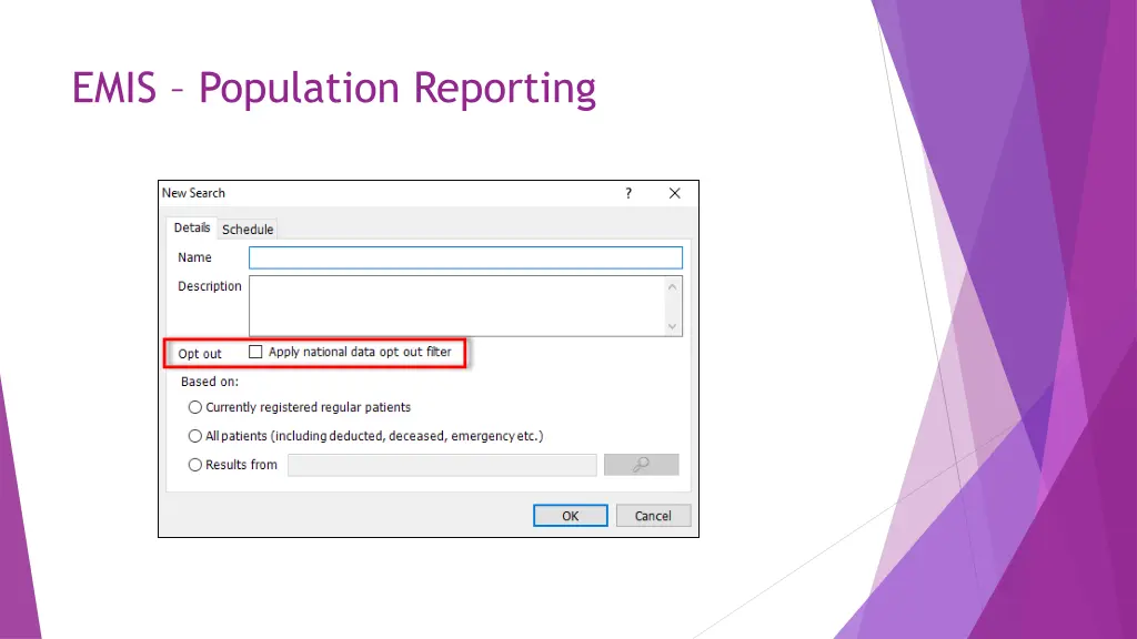 emis population reporting