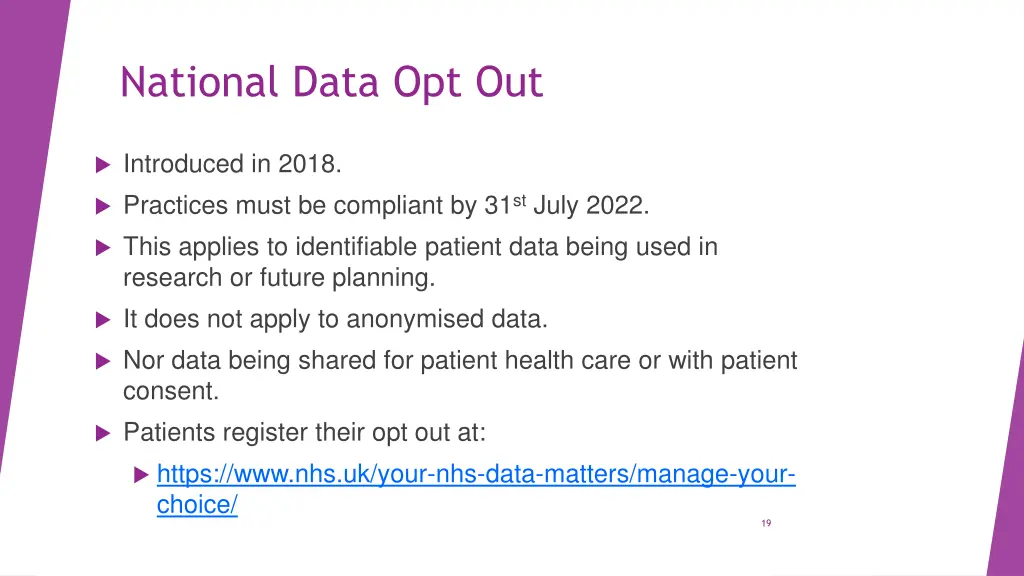 national data opt out