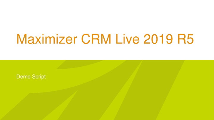 maximizer crm live 2019 r5