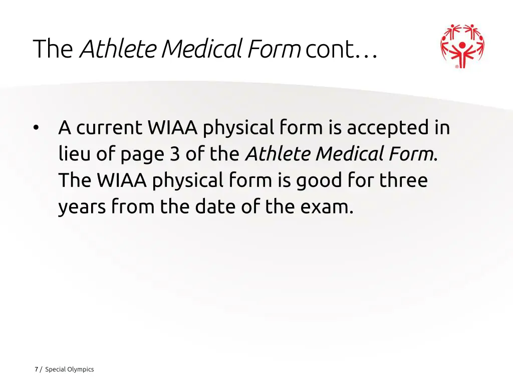 the athlete medical form cont