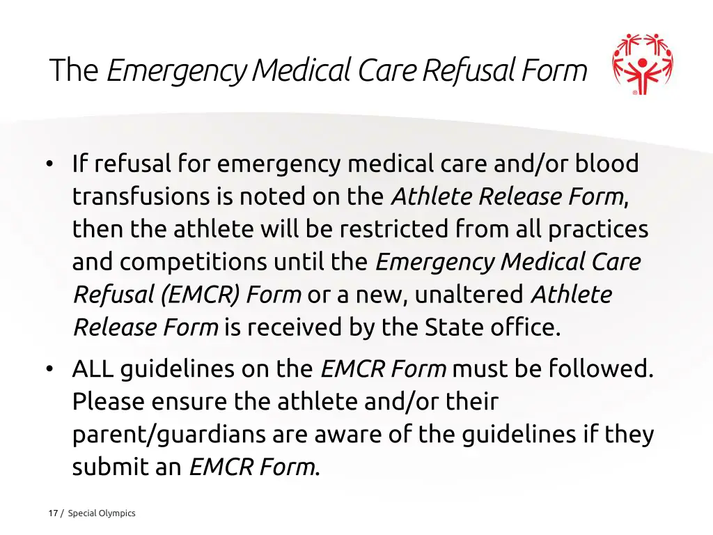 the emergency medical care refusal form