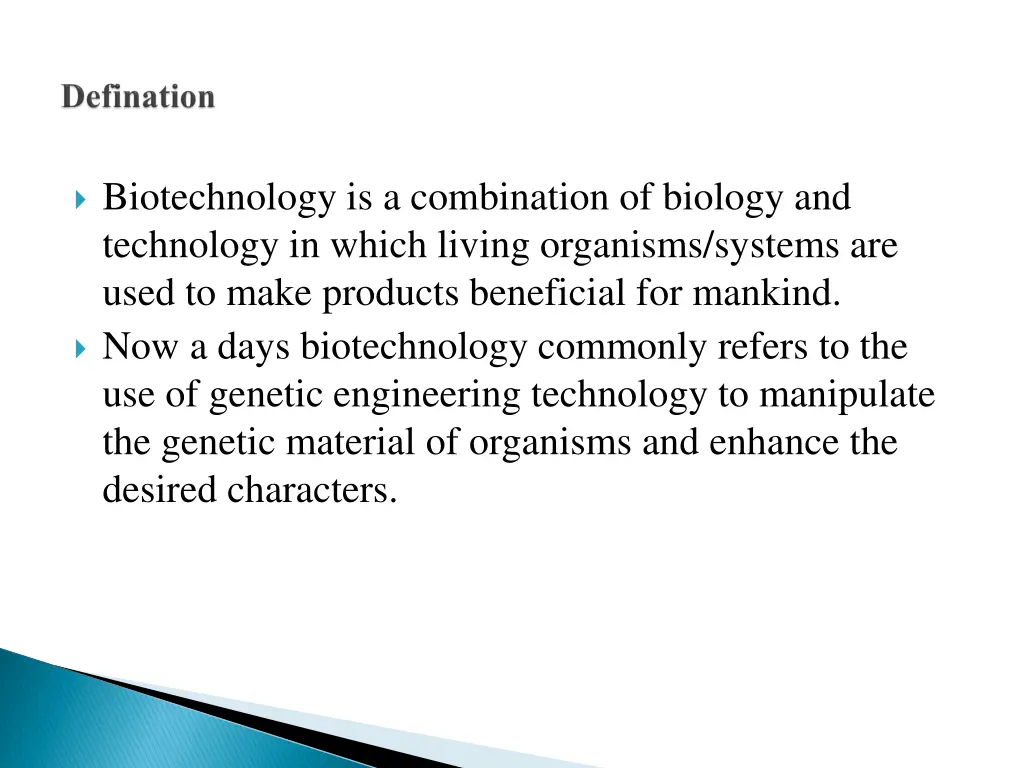 biotechnology is a combination of biology