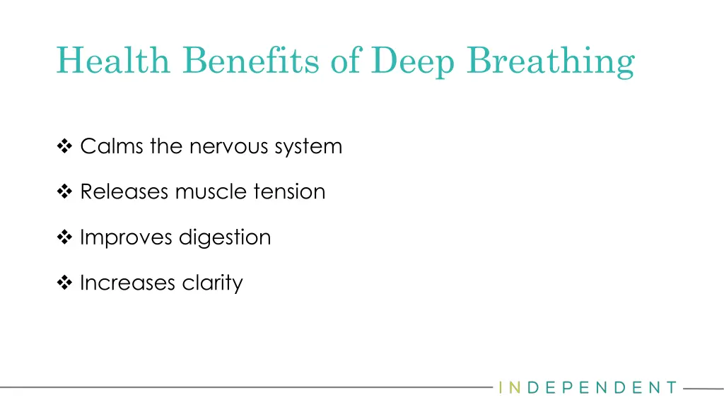 health benefits of deep breathing