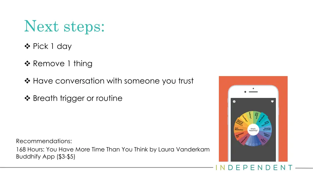next steps