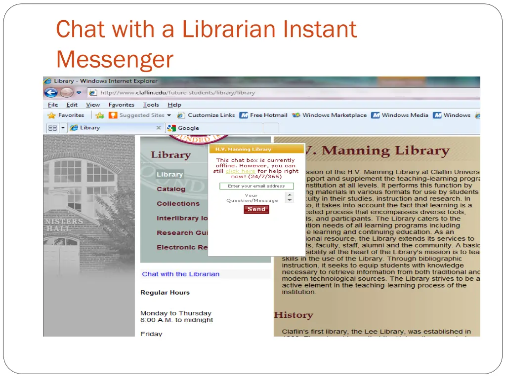 chat with a librarian instant messenger
