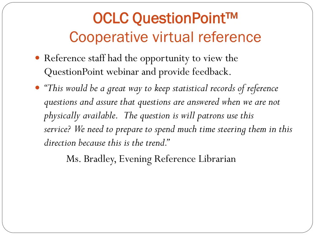 o oclc clc questionpoint questionpoint