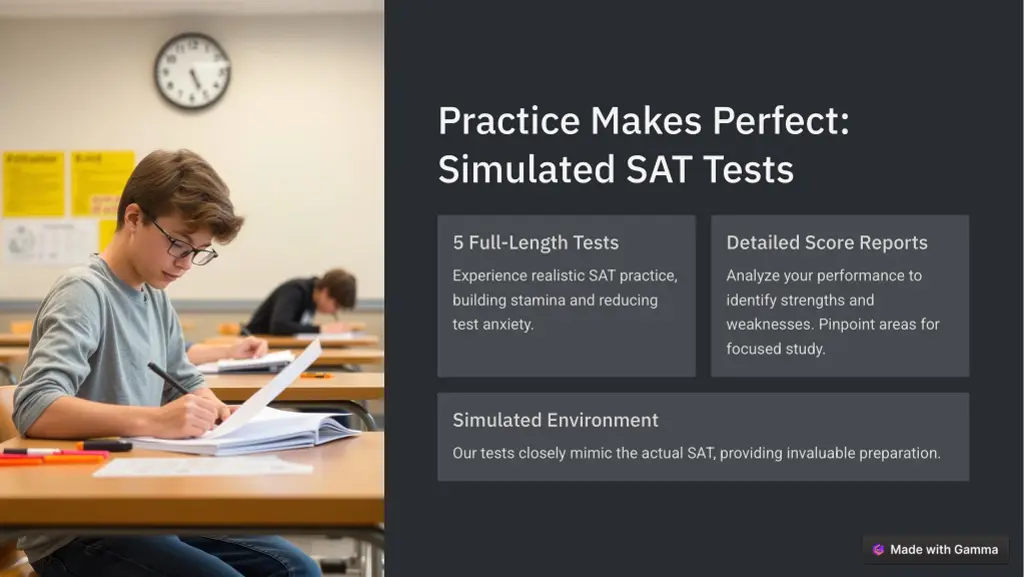 practice makes perfect simulated sat tests