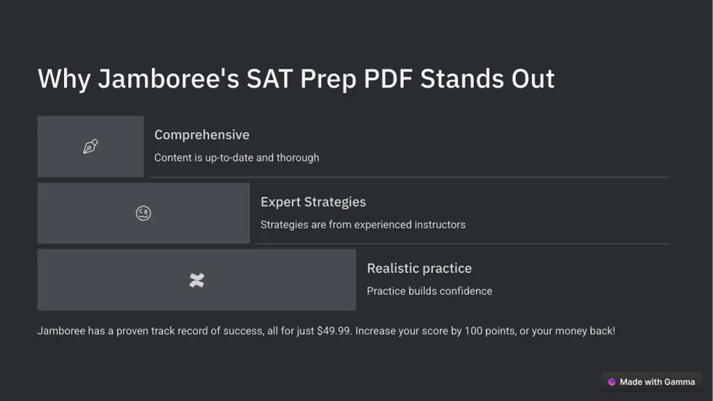 why jamboree s sat prep pdf stands out