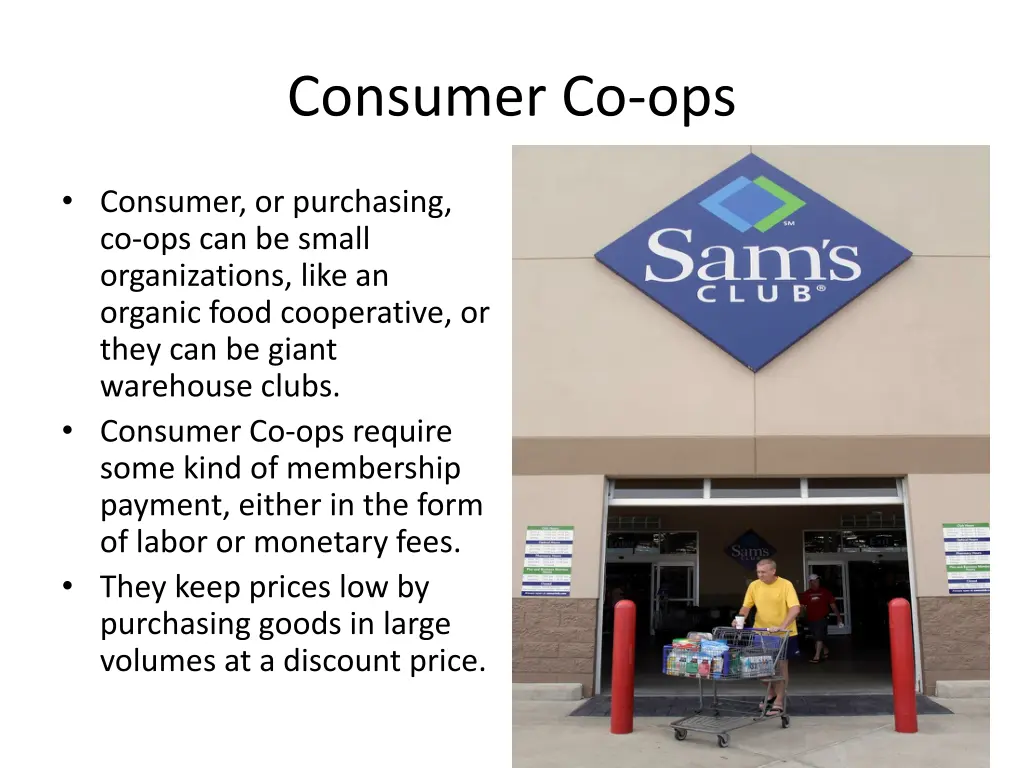 consumer co ops