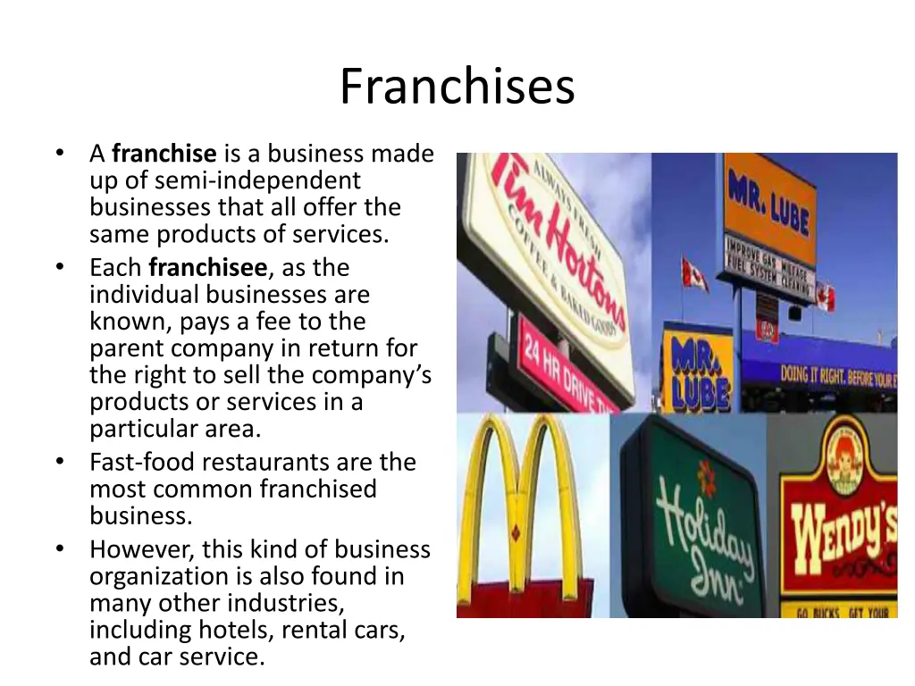 franchises