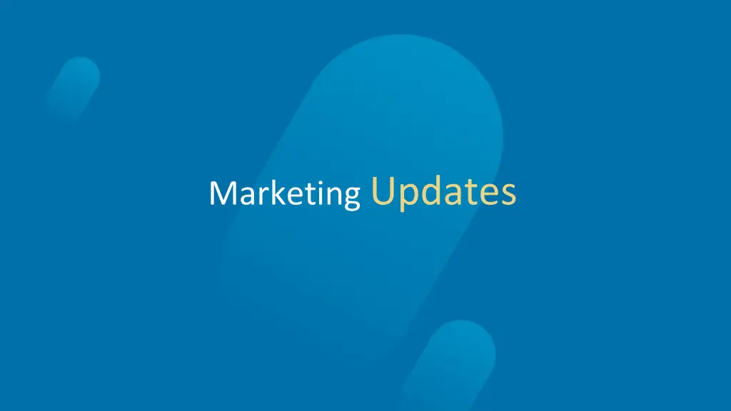 marketing updates