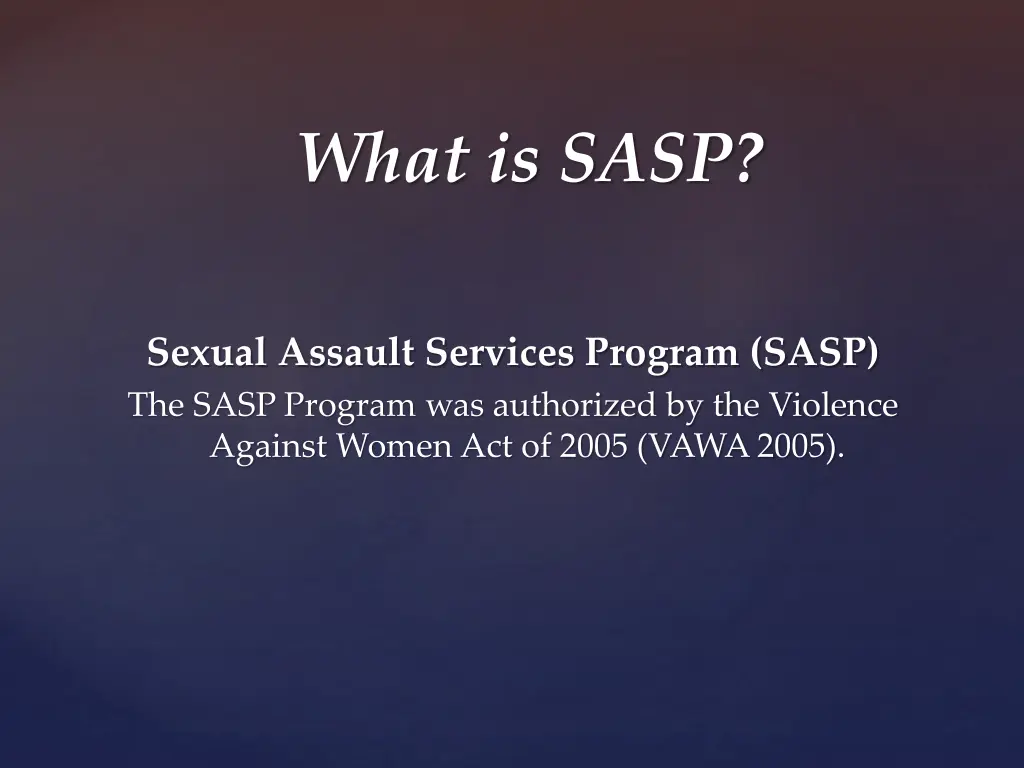 what is sasp