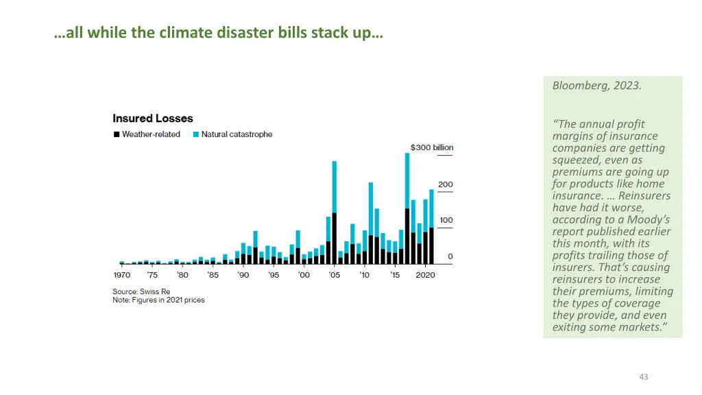 all while the climate disaster bills stack up