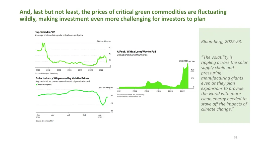 and last but not least the prices of critical
