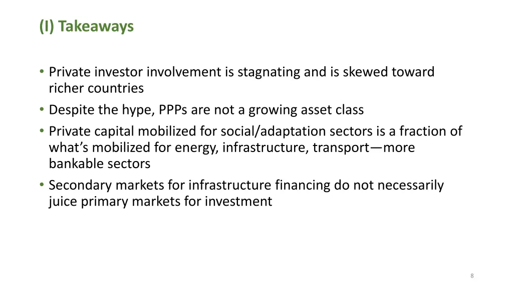 i takeaways