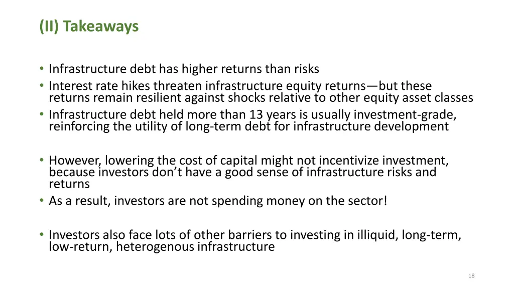 ii takeaways