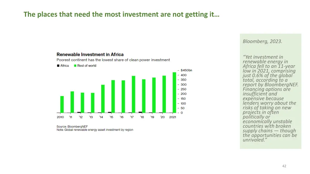 the places that need the most investment