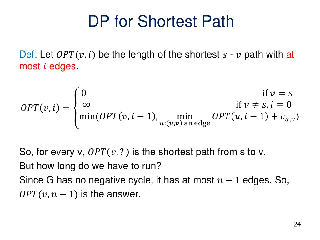 dp for shortest path 1