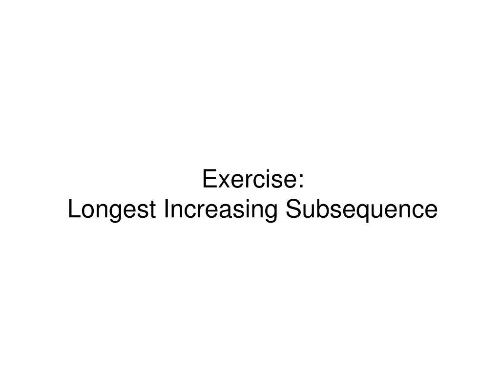 exercise