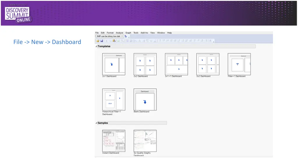 file new dashboard