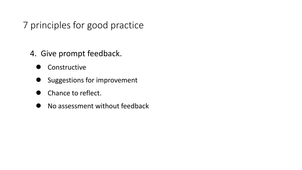 7 principles for good practice 3