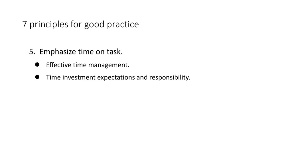 7 principles for good practice 4