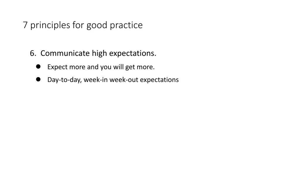 7 principles for good practice 5