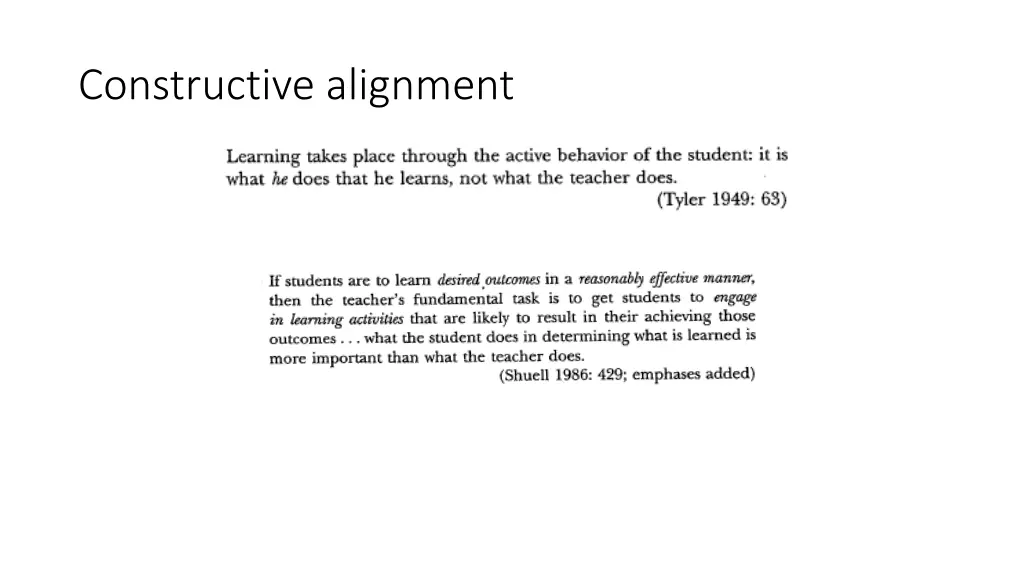 constructive alignment 1