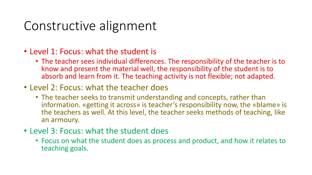 constructive alignment 2