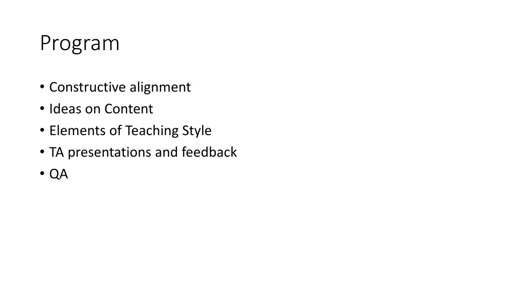 program