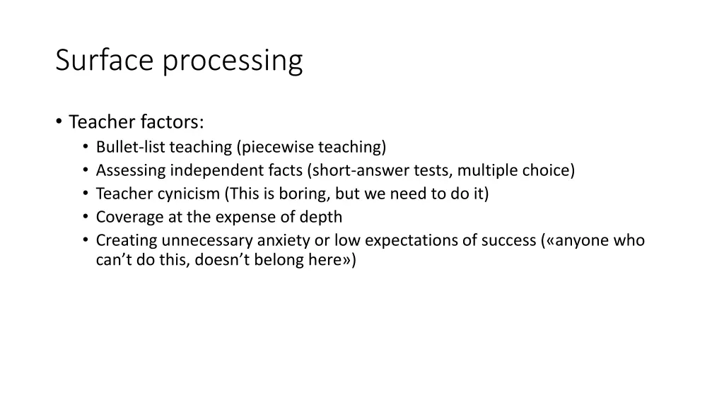 surface processing 1
