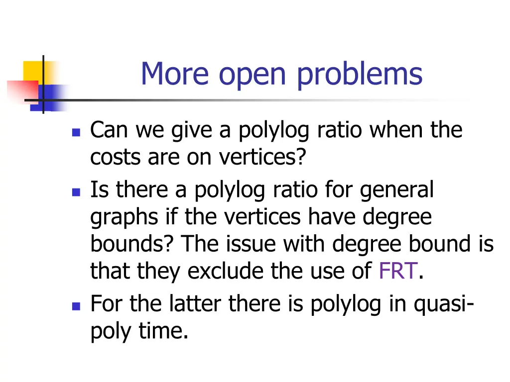 more open problems