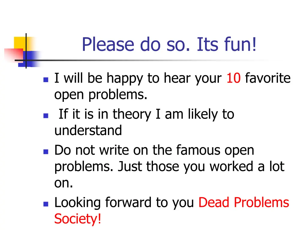 please do so its fun