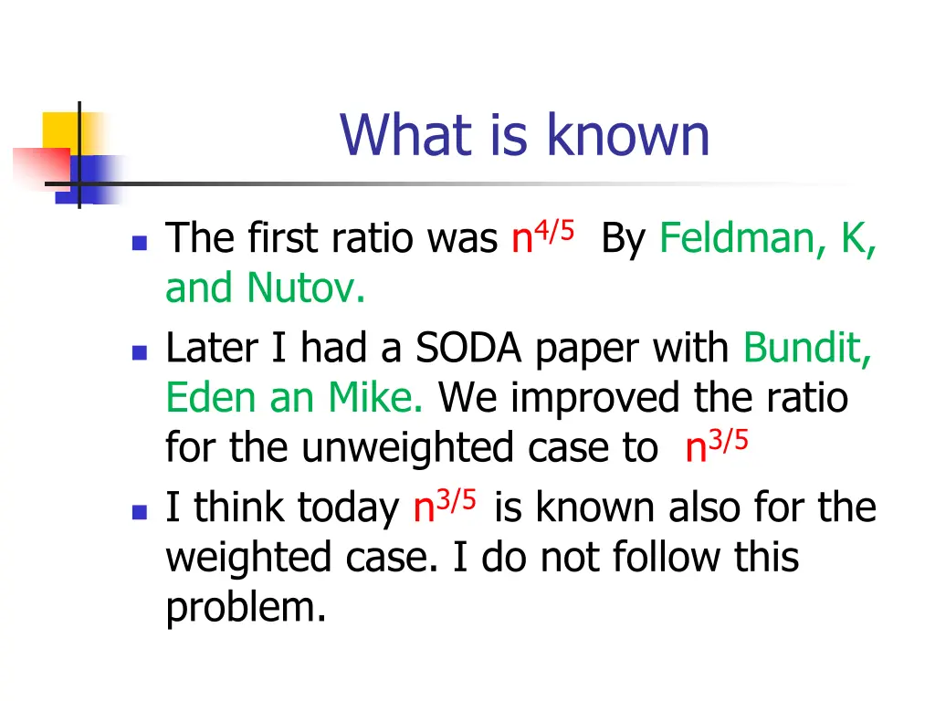 what is known 1