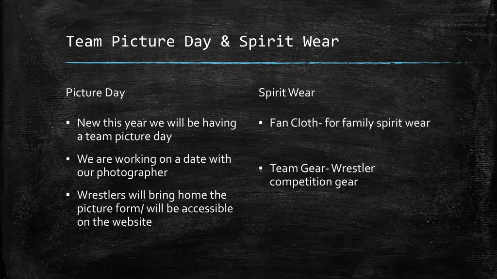 team picture day spirit wear