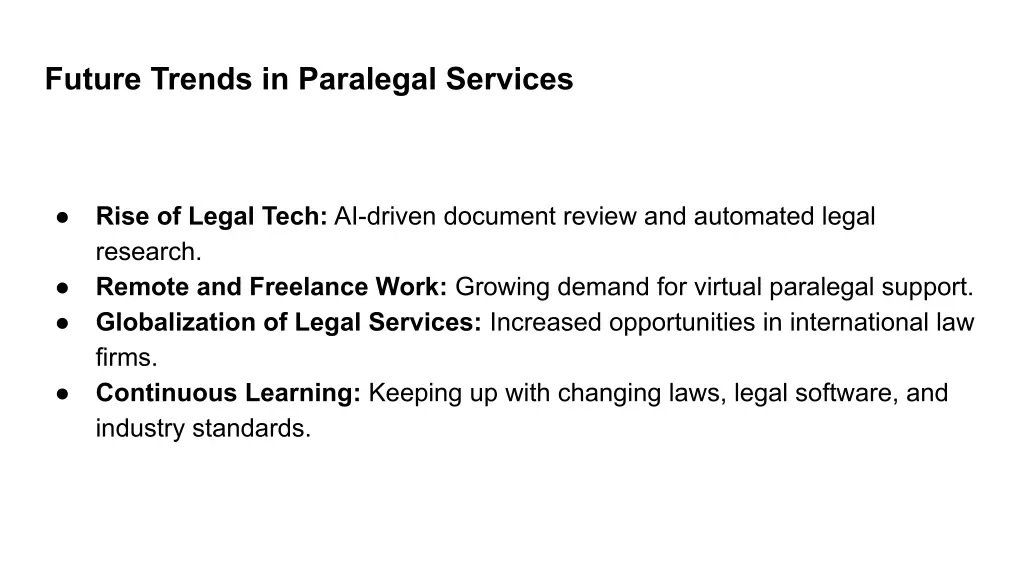future trends in paralegal services
