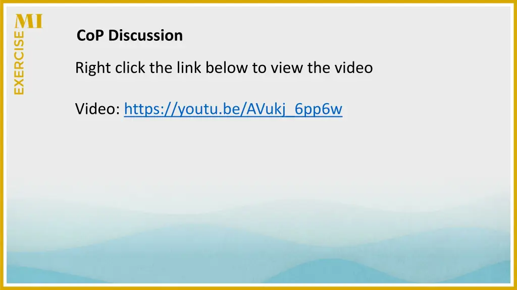 cop discussion 1