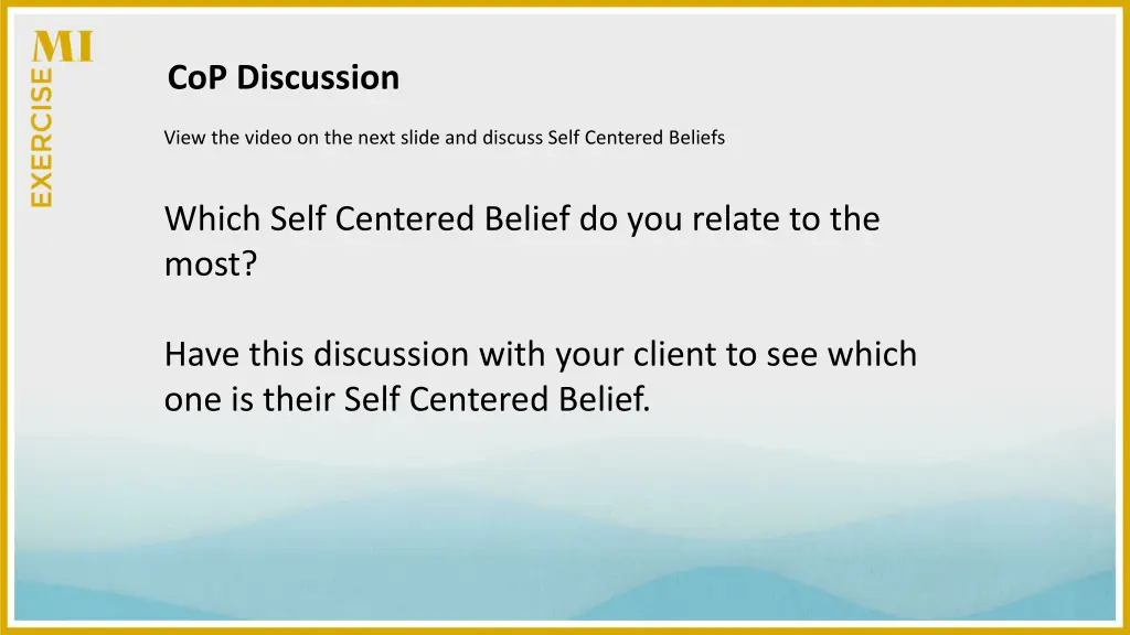 cop discussion